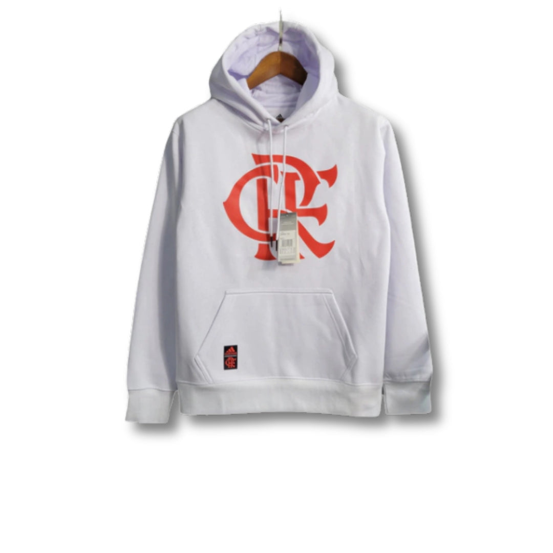 Agasalho do Flamengo com Capuz 23/24 Branco