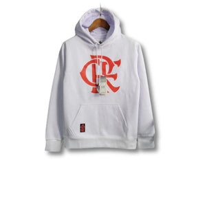 Agasalho do Flamengo com Capuz 23/24 Branco