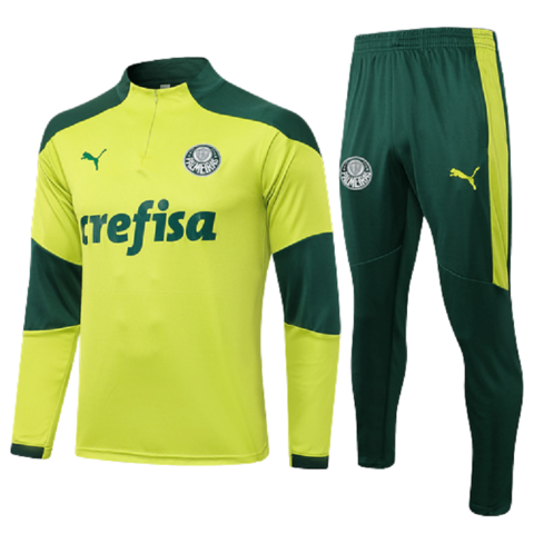 Conjunto Palmeiras 21/22 Verde Com Ziper